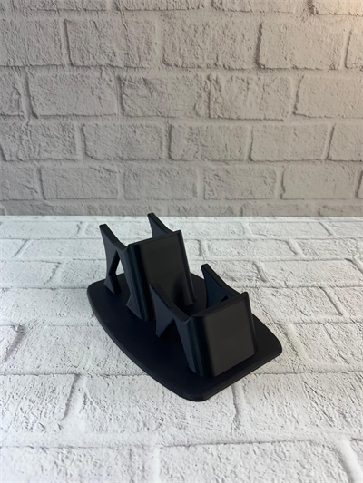 İkili Gamepad Tutucu Siyah 7x18 cm Masa ve Raf Düzeni