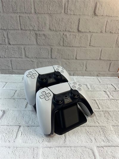 İkili Gamepad Tutucu Siyah 7x18 cm Masa ve Raf Düzeni