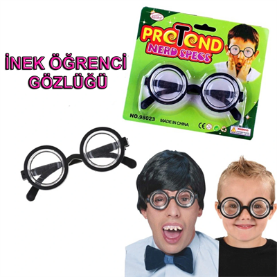 İnek Öğrenci Şaka Gözlüğü
