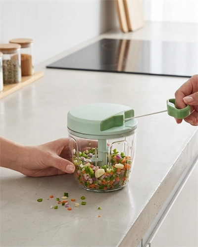 İpli Manuel Sebze Doğrayıcı 5 Bıçaklı Pratik Mutfak Rondosu