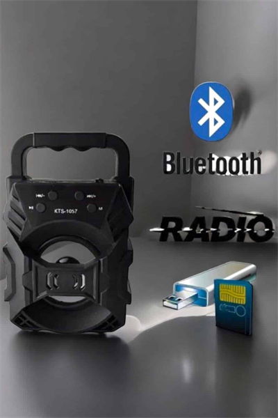 Işıklı Bluetooth Hoparlör Müzik ve Renkli Işık Taşınabiilir