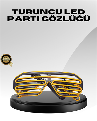 Işıklı Tasarımlı LED Gözlük Eğlence Aksesuarı