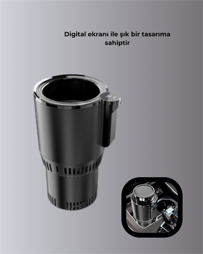 Isıtma Soğutma Özellikli Araç Bardaklığı Çakmak Girişli Akıllı
