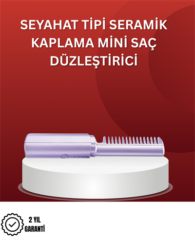 Isıtmalı Saç Düzleştirici Fırça – Kablosuz ve Hafif Tasarım