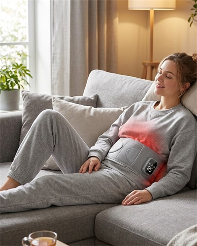 Isıtmalı Titreşimli Bel Masaj Kemeri 3 Kademeli Sıcaklık Ayarlı Kablosuz Tasarım