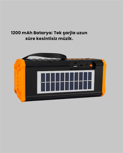 J-IPOX P520 Solar Enerjili Bluetooth Hoparlör FM Radyolu 8W Ses