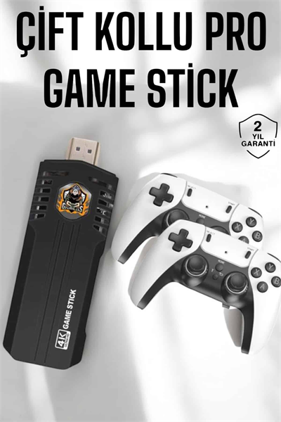 Joystick Çift Kollu Oyun Kolu Retro Oyun Yüksek Çözünürlüklü 3D Game