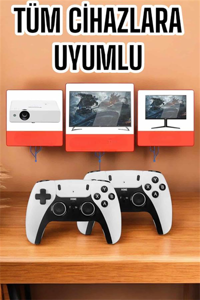 Joystick Çift Kollu Oyun Kolu Retro Oyun Yüksek Çözünürlüklü 3D Game