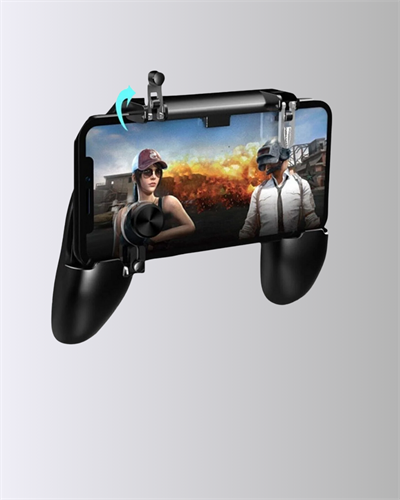 Joystick ve Parmak Tetikleyicili Mobil Oyun Gamepad Tutucu