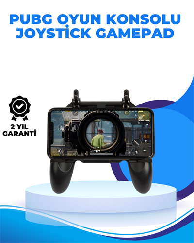 Joystickli ve Tetikleyicili PUBG Mobile Gamepad Oyun Kontrolcüsü
