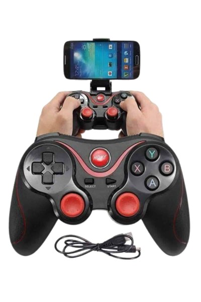 Joystik Gamepad Bluetooth Telefon Tutucu Oyun Kolu Telefon Android Uyumlu