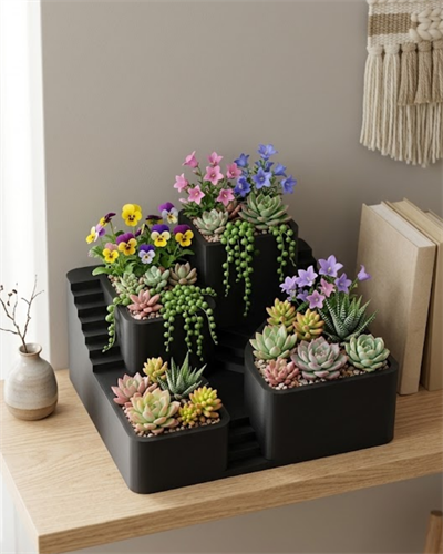 KAKTÜS SAKSI SETİ SİYAH