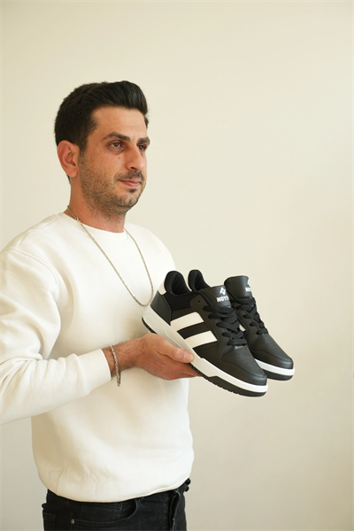KB-013 Kuback Siyah Beyaz Günlük Erkek Ayakkabı