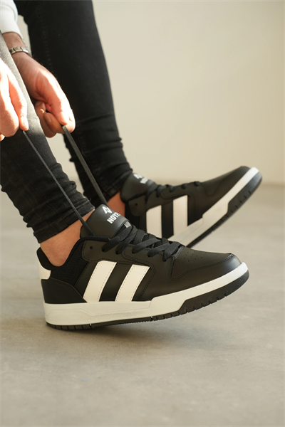 KB-013 Kuback Siyah Beyaz Günlük Erkek Ayakkabı