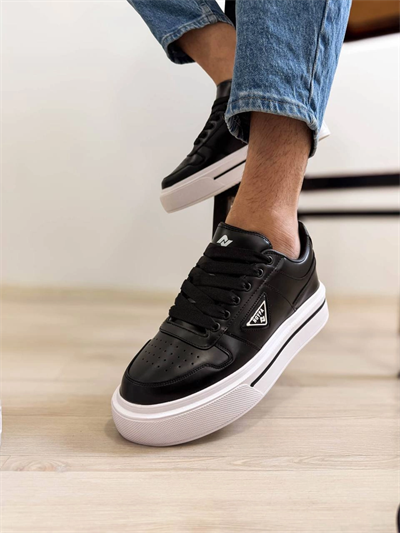 KB-04 Kuback Siyah Cilt Günlük Erkek Ayakkabı