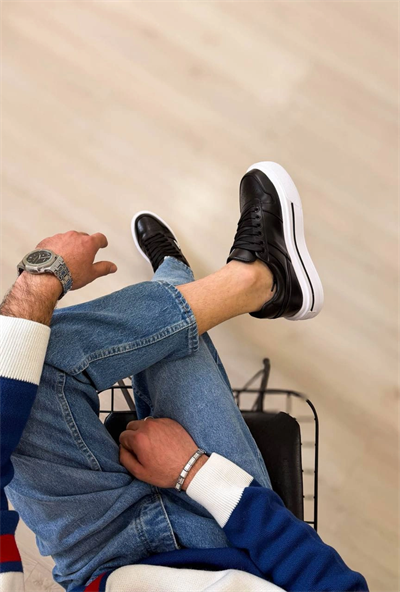 KB-04 Kuback Siyah Cilt Günlük Erkek Ayakkabı