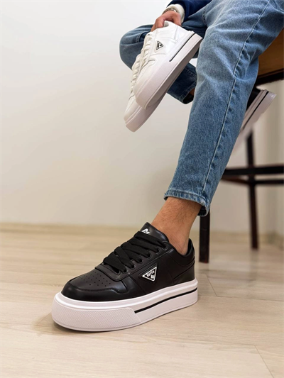 KB-04 Kuback Siyah Cilt Günlük Erkek Ayakkabı