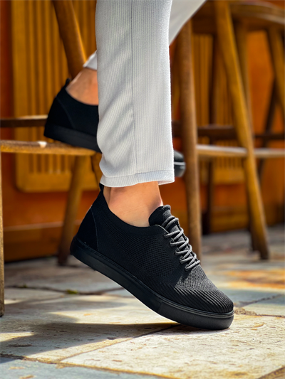 KB-101 Kuback Kömür Triko Bağcıklı Günlük Erkek Ayakkabı