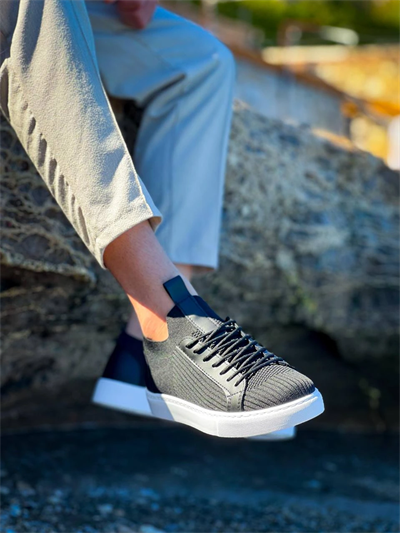 KB-112   Kuback Siyah Triko Bağcıklı  Günlük Erkek  Ayakkabı