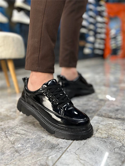 KB-702 Kuback Kömür Rugan Günlük Erkek Ayakkabı