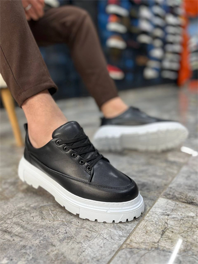 KB-702 Kuback Siyah Cilt Günlük Erkek Ayakkabı