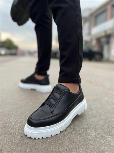 KB-703 Kuback Siyah Lastikli Günlük Erkek Ayakkabı
