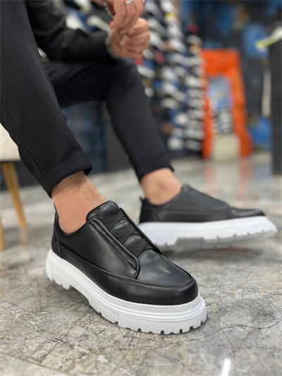 KB-703 Kuback Siyah Lastikli Günlük Erkek Ayakkabı