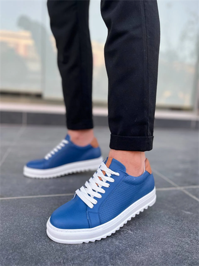 KB-DX2 Kuback Mavi Deri Günlük Erkek Ayakkabı