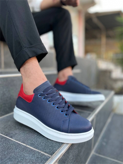 KB-DX3 Kuback Lacivert Deri Günlük Erkek Ayakkabı