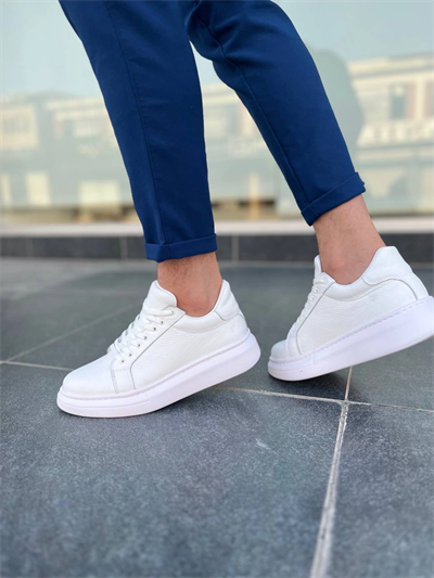 KB-DX46 Kuback Beyaz Deri Günlük Erkek Ayakkabı