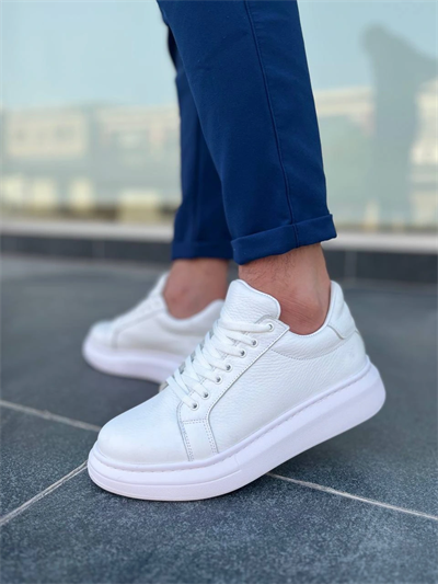 KB-DX46 Kuback Beyaz Deri Günlük Erkek Ayakkabı