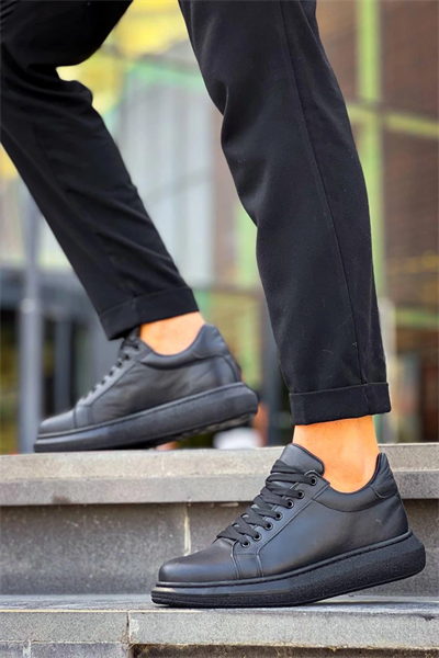 KB-DX46 Kuback Kömür Deri  Günlük Erkek Ayakkabı