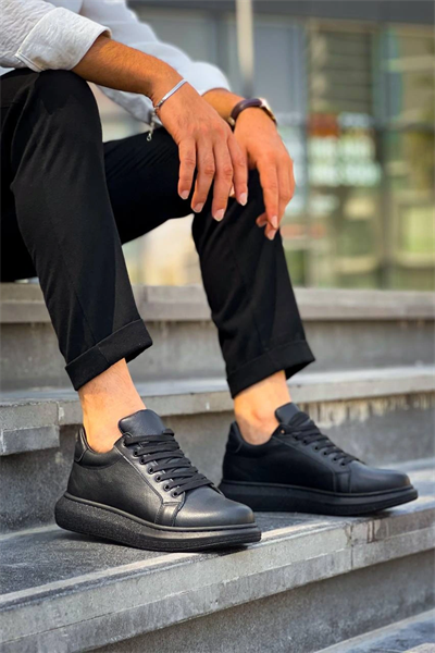 KB-DX46 Kuback Kömür Deri  Günlük Erkek Ayakkabı