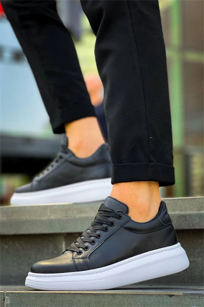 KB-DX46 Kuback Siyah Deri  Günlük Erkek Ayakkabı