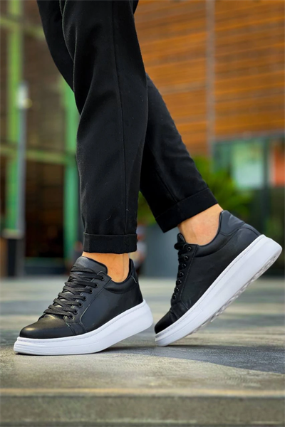 KB-DX46 Kuback Siyah Deri  Günlük Erkek Ayakkabı