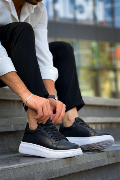 KB-DX46 Kuback Siyah Deri  Günlük Erkek Ayakkabı