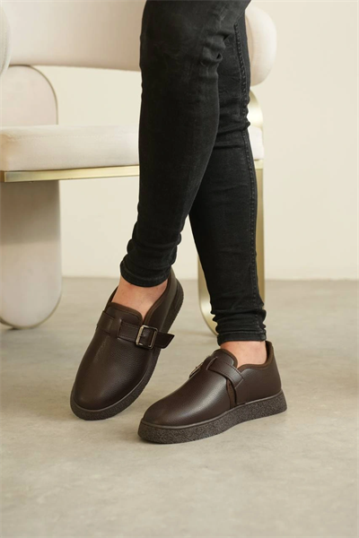 KB-KX1 Kuback Kahve Cilt Kürklü Günlük Erkek Ayakkabı