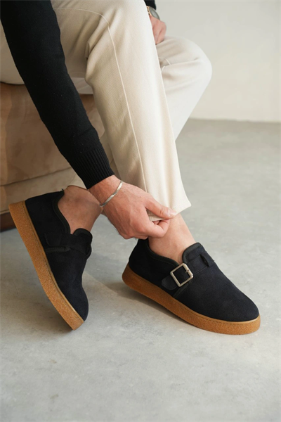 KB-KX1 Kuback Lacivert Kahve Taban Kürklü Günlük Erkek Ayakkabı