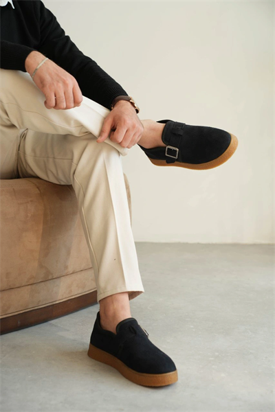 KB-KX1 Kuback Lacivert Kahve Taban Kürklü Günlük Erkek Ayakkabı