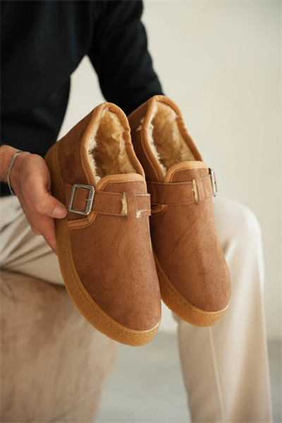 KB-KX1 Kuback Taba Kürklü Günlük Erkek Ayakkabı