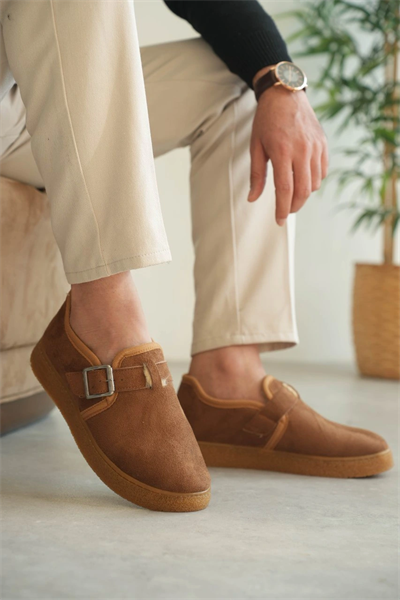 KB-KX1 Kuback Taba Kürklü Günlük Erkek Ayakkabı