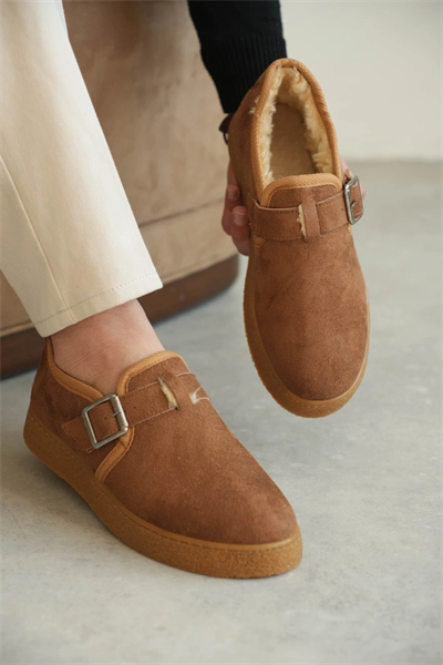 KB-KX1 Kuback Taba Kürklü Günlük Erkek Ayakkabı