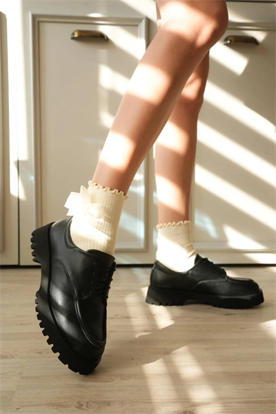 KB-KX6 Kuback Kömür Cilt Bağcıklı Günlük Unisex Ayakkabı