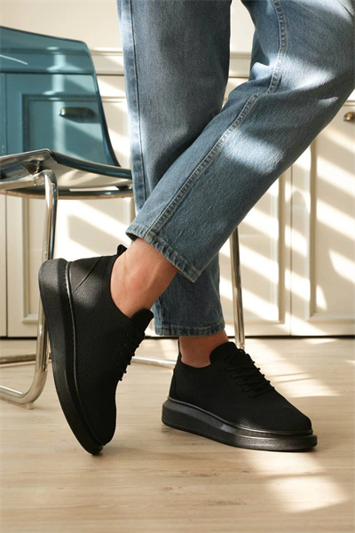 KB-M101 Kuback Kömür Triko Bağcıklı Günlük Erkek Ayakkabı