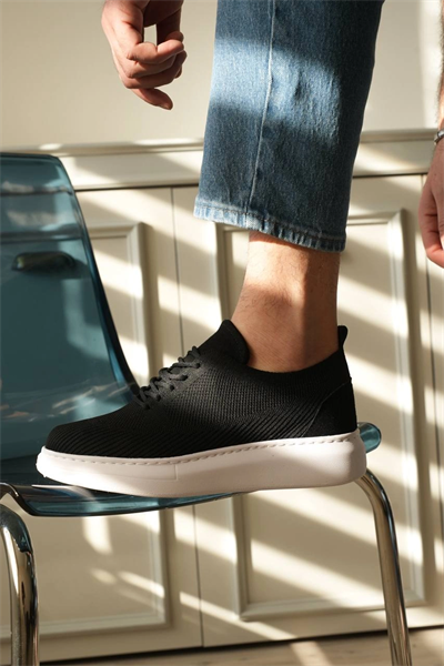 KB-M101 Kuback Siyah Triko Bağcıklı Günlük Erkek Ayakkabı