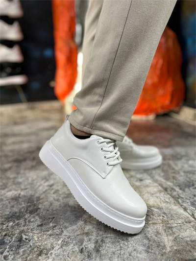 KB-X16 Kuback Beyaz Cilt Günlük Erkek Ayakkabı