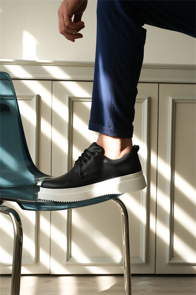 KB-X16 Kuback Siyah Cilt Günlük Erkek Ayakkabı