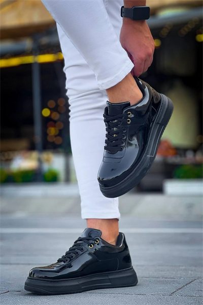 KB-X20 Kuback Kömür Rugan  Günlük Erkek Ayakkabı