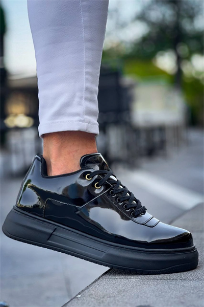 KB-X20 Kuback Kömür Rugan  Günlük Erkek Ayakkabı