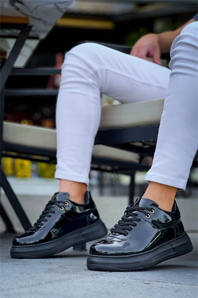 KB-X20 Kuback Kömür Rugan  Günlük Erkek Ayakkabı